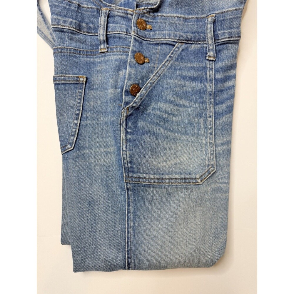 Madewell Denim Overalls Women’s Small Distressed Skinny Blue Bib Dungarees - Picture 9 of 9